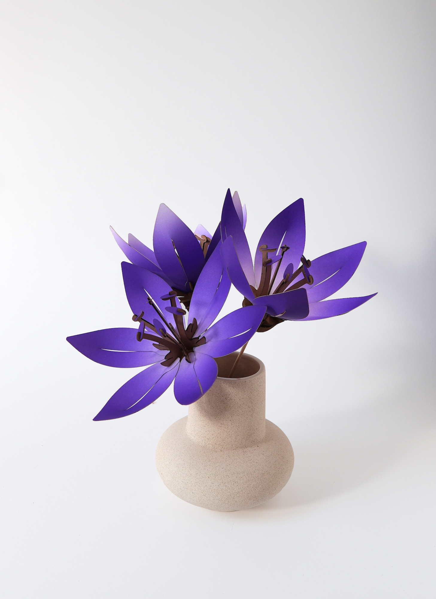 Assembli Paper Flower purple wikkel