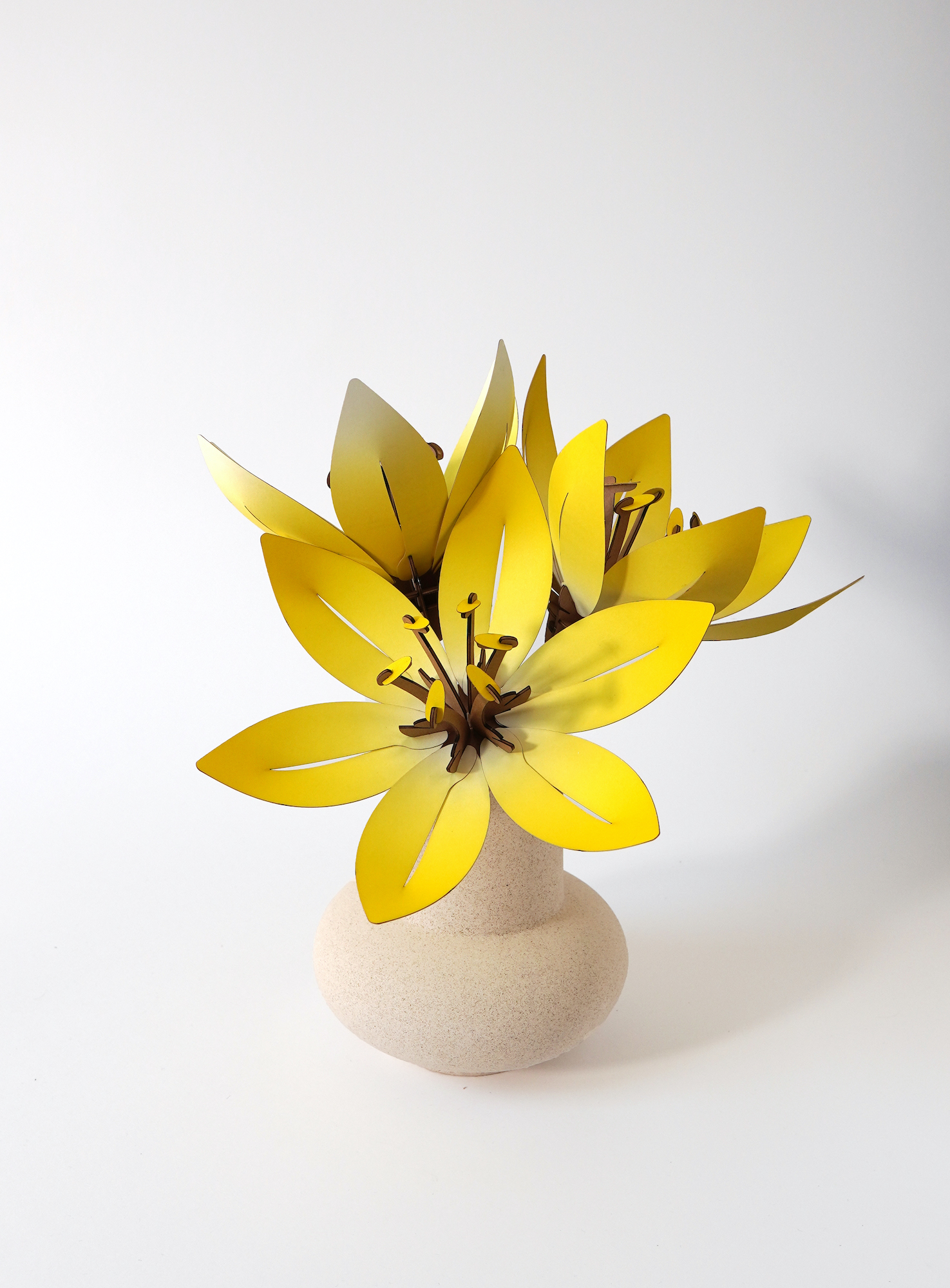 Assembli Paper Flower yellow wikkel