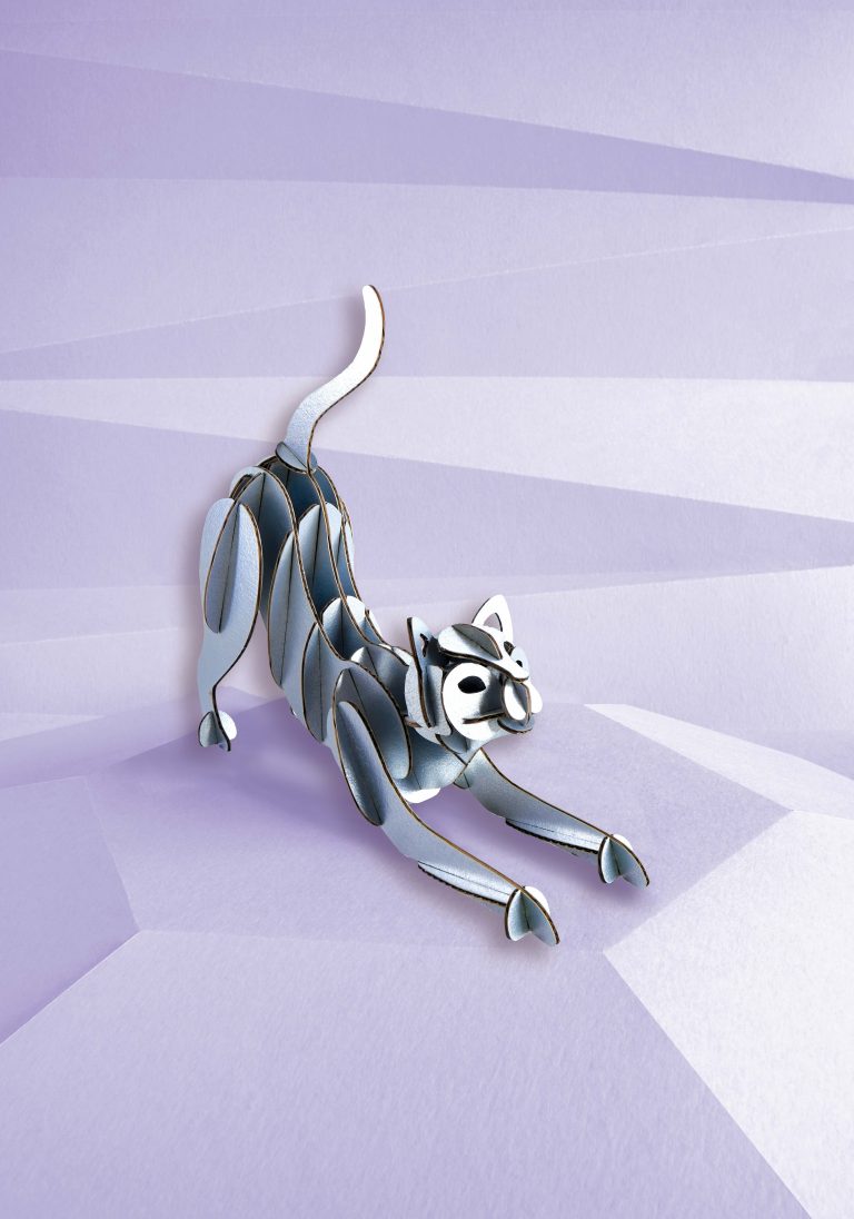 Assembli Stretching Cat silver