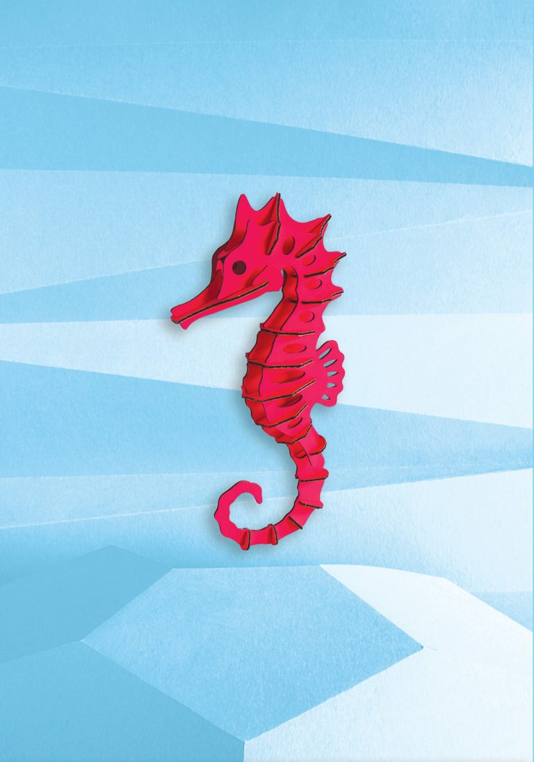 Assembli Seahorse Large pink