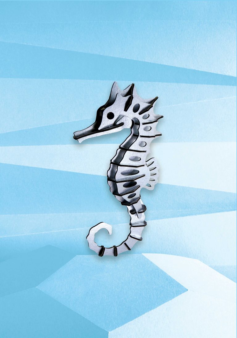 Assembli Seahorse Large silver