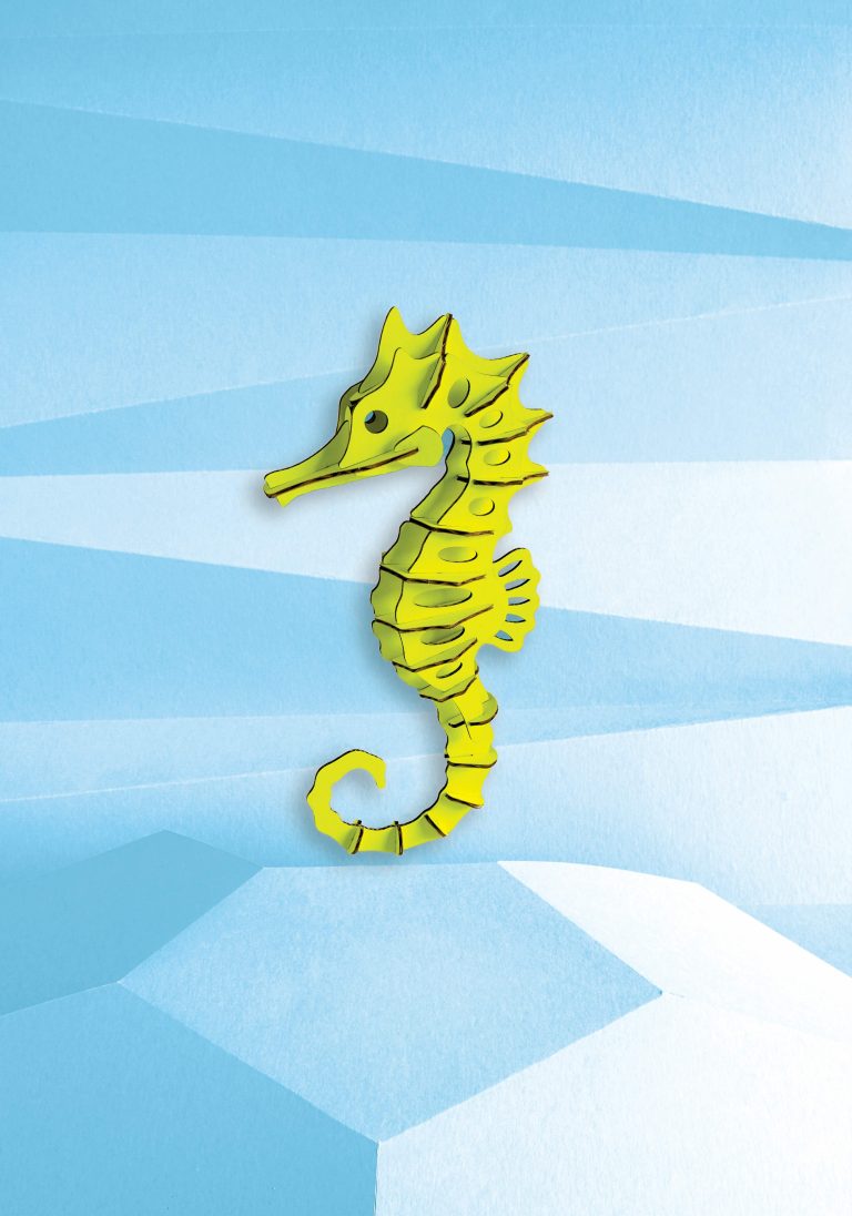 Assembli Seahorse Large yellow