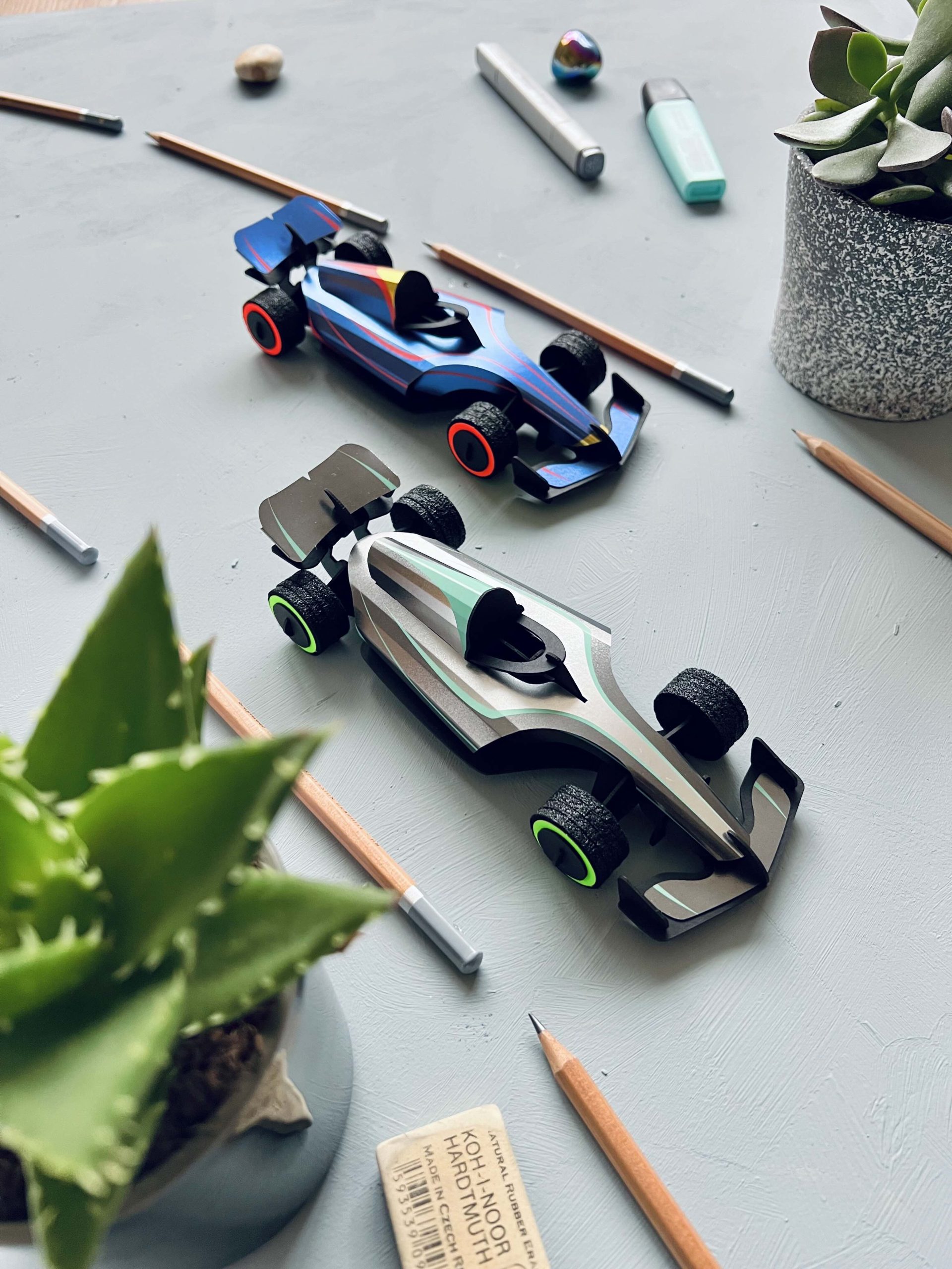 Assembli Race Car desk race curve