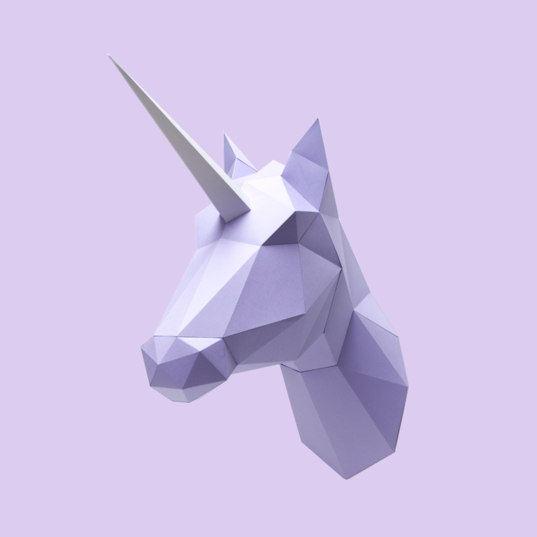 Pastel Category - Papercraft kit horse lila